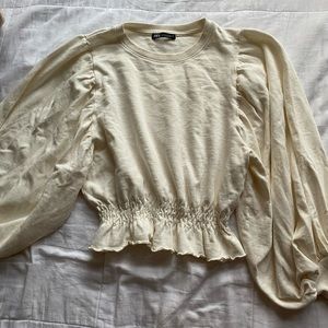 Zara Balloon Sleeve Top